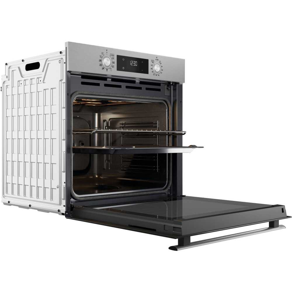 Four encastrable - Pyrolyse + Hydrolyse - Multifonction - WHIRLPOOL - OMR58RU0SX - Inox - Porte froide - 59,5 x 55,1 x 58,3 cm