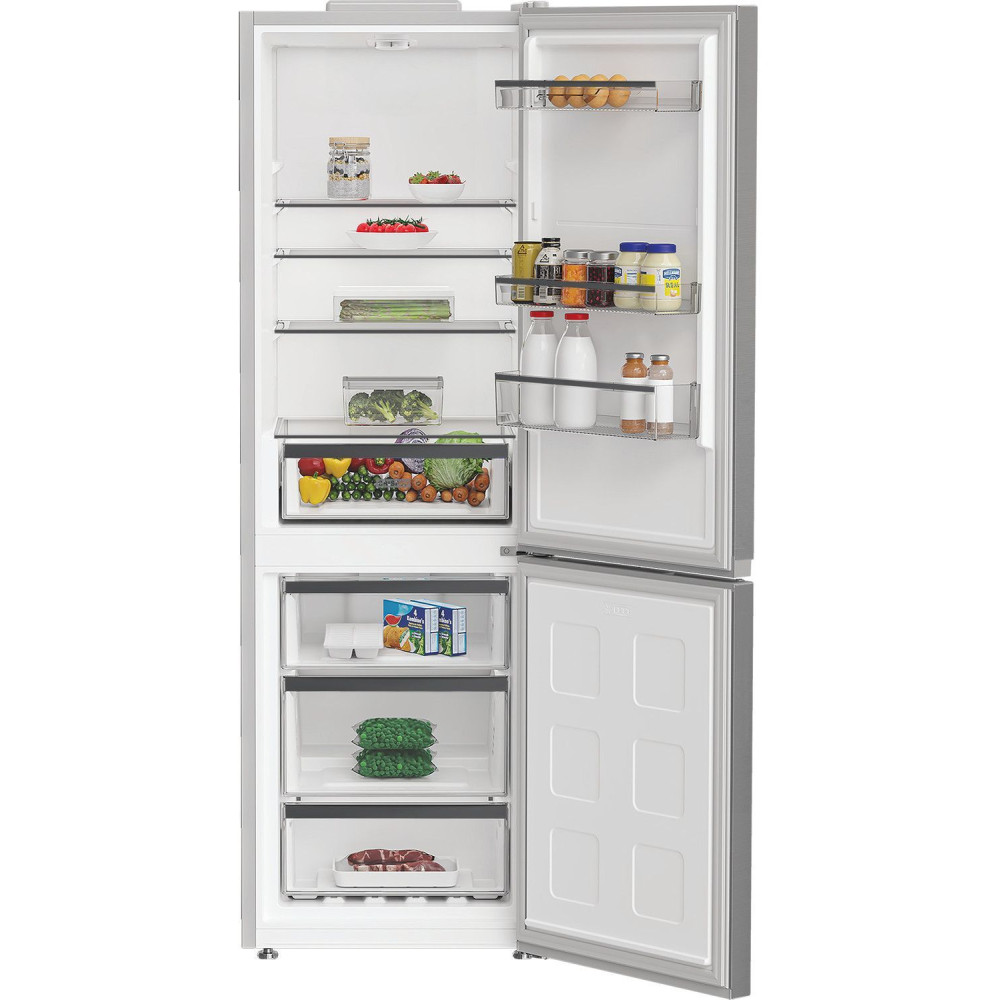 Réfrigérateur combiné - WHIRLPOOL - WHKH1361XP4E - 2 portes - 325 L - 59,5 x 66,3 x 186,5 cm - Gris
