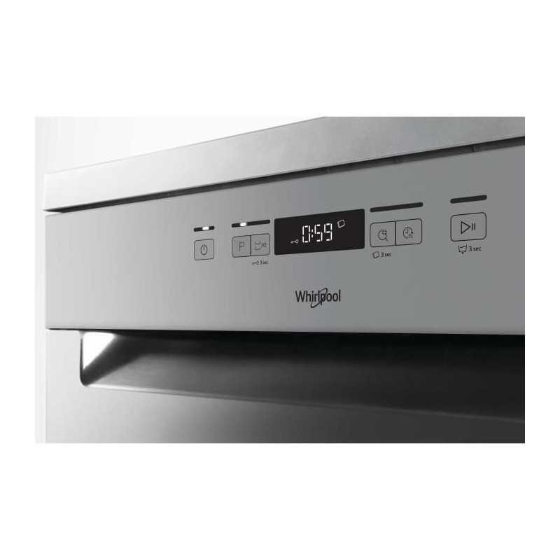 Lave-vaisselle pose libre WHIRLPOOL 14 Couverts Moteur induction 60cm E, WHIOWFC2C26X
