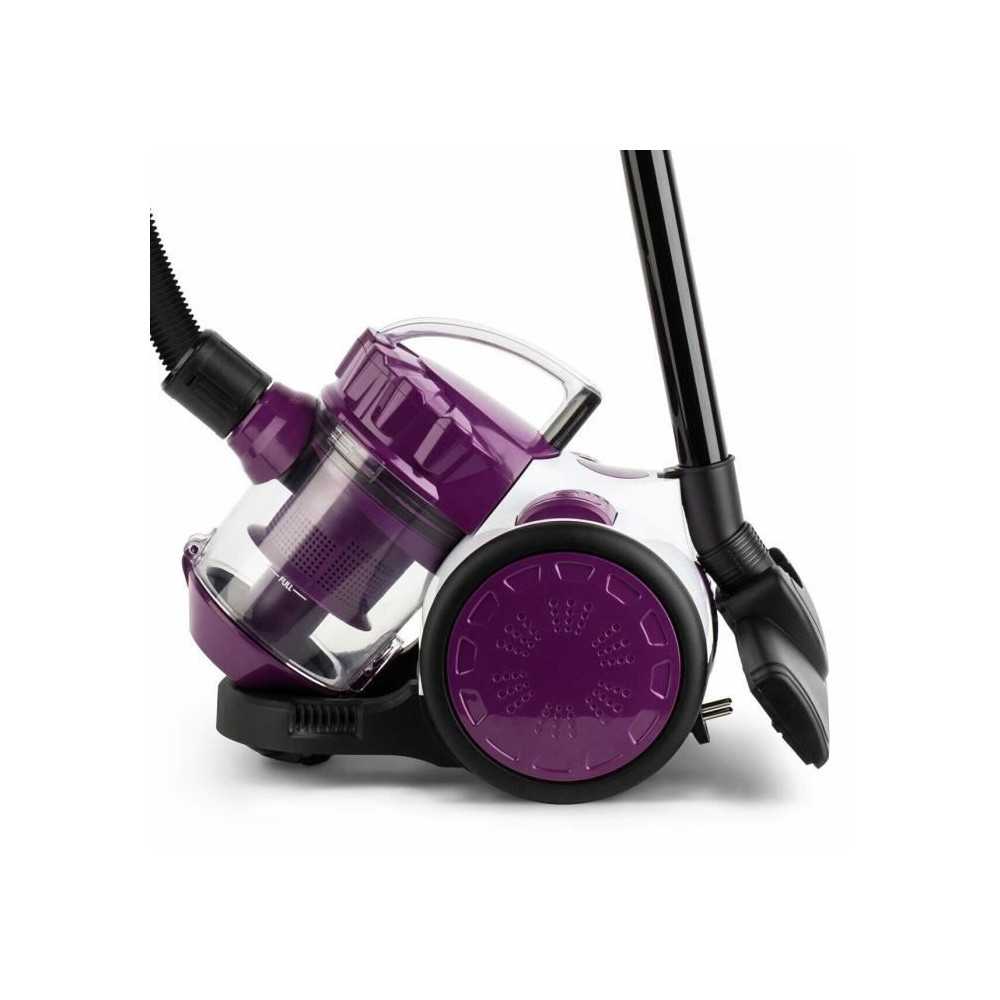 Aspirateur Multicyclonique sans sac Weasy WS10 - 1,5L - Cable 4,2m - Classe A - Violet
