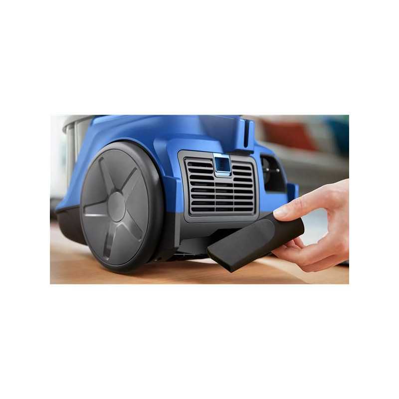 ASPIRATEUR S-SAC COMPACT 850W 77DB BAC 1,3L FILTRE MOTEUR LAVABLE BLEU PHILIPS - XB2123.09